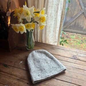 Madewell Gray Ribbed Knit Beanie